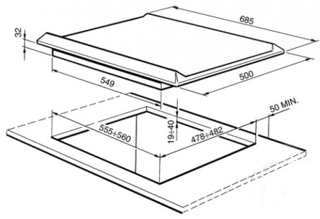 картинка Варочная панель Smeg SR876PGH9 от магазина SEFI