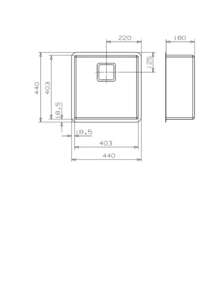 картинка Мойка Reginox Texas L 40x40 matt от магазина SEFI