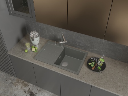 картинка Мойка Rivelato LUMO 7850 1-чаш 780*500 Титан 802 от магазина SEFI