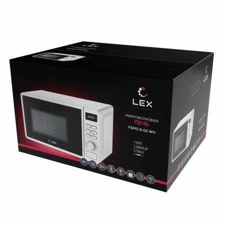 картинка Отдельностоящая микроволновая печь LEX FSMO D.02 WH от магазина SEFI