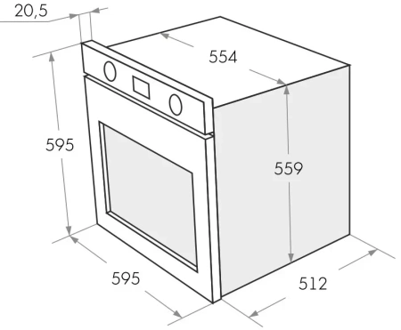 картинка Духовой шкаф Maunfeld EOEH.5811B от магазина SEFI