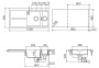 картинка Кухонная мойка SCHOCK HORIZONT 60D CRISTADUR аворио от магазина SEFI