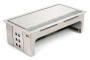 картинка Блок розеток с крышкой Push & Pul: 2 евророзетки 220В, 2 USB-зарядки Type A+C, пустой модуль ASA Plastici VersaNet, корпус нержавеющая сталь, наполнение черное, щетина полупрозрачная. (06131F00028) от магазина SEFI