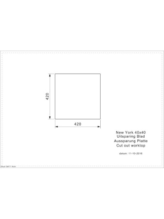 картинка Мойка Reginox New York L 40x40 OKG matt от магазина SEFI