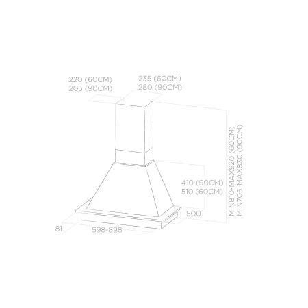 картинка Вытяжка ELICA DAISY WH/A/60 FRASSINO от магазина SEFI