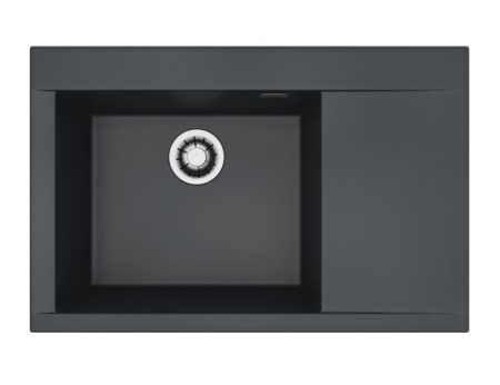 картинка Мойка Alveus PURE-G 70R ALGRANIT DEEP BLACK-A90 790X520X198 с сифоном 1148858 от магазина SEFI