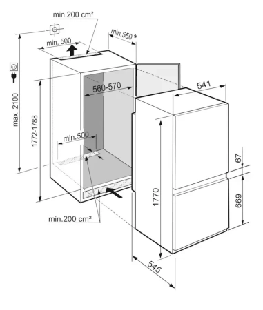картинка Встраиваемый холодильник Liebherr ICSe 5103 Pure от магазина SEFI