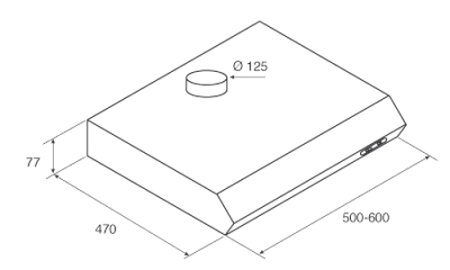 картинка Вытяжка JETAIR LIGHT IX/F/50 LED от магазина SEFI
