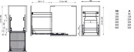картинка Выдвижная корзина-карго 200 VARIANT MULTI крепл.нижнее б/н, хром REJS от магазина SEFI