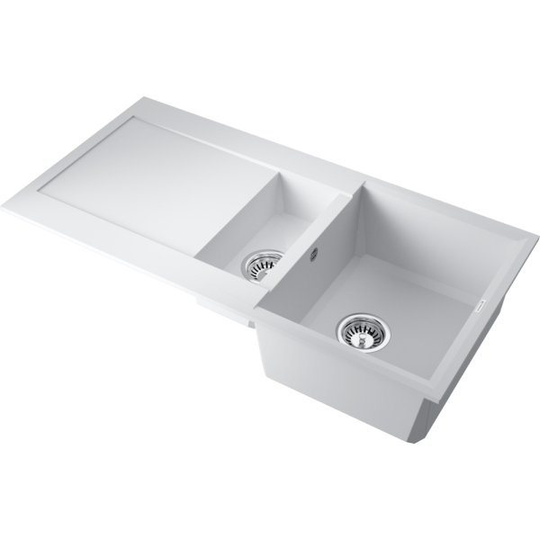 картинка Мойка Omoikiri Sakaime 100-2-WH Tetogranit/белый от магазина SEFI