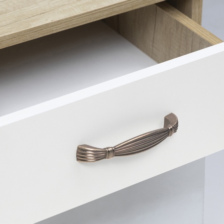 картинка Ручка меб. скоба мет. MAGIA 128 матовая античная латунь AKS от магазина SEFI