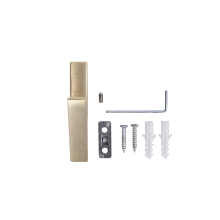 картинка Крючок меб. однорожковый мет. FIX брашированное золото AKS от магазина SEFI