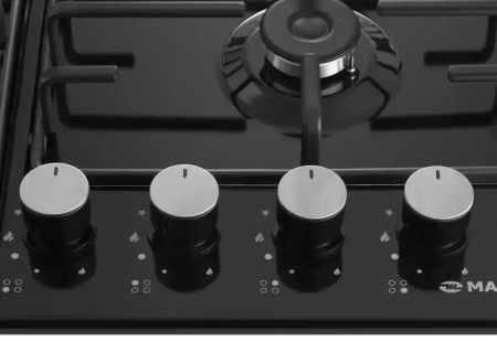 картинка Газовая варочная панель MAUNFELD EGHE.64.3STS-EB/G от магазина SEFI