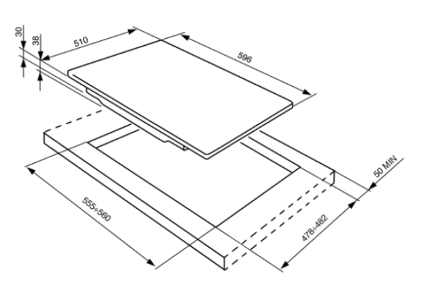 картинка Варочная панель Smeg P64 от магазина SEFI