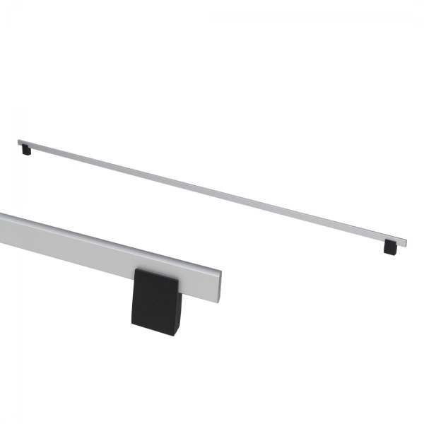 картинка Ручка меб. скоба алюм. MOONLIGHT 944/1000 матовый хром+ черный матовый, AKS от магазина SEFI