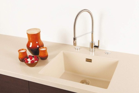 картинка Кухонная мойка подстольного монтажа SCHOCK BROOKLYN 60U CRISTALITE оникс от магазина SEFI