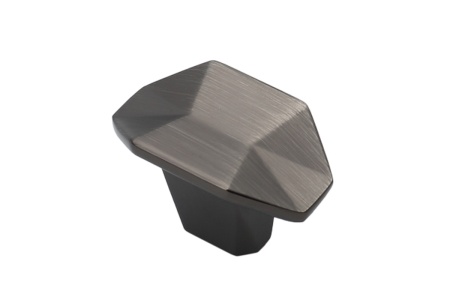 картинка Ручка меб. кнопка мет. PRIZMA брашированный темный никель AKS от магазина SEFI