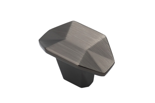 картинка Ручка меб. кнопка мет. PRIZMA брашированный темный никель AKS от магазина SEFI