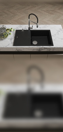 картинка Мойка Rivelato LUMO 8650 1-чаш 860*500 Антрацит 501 от магазина SEFI