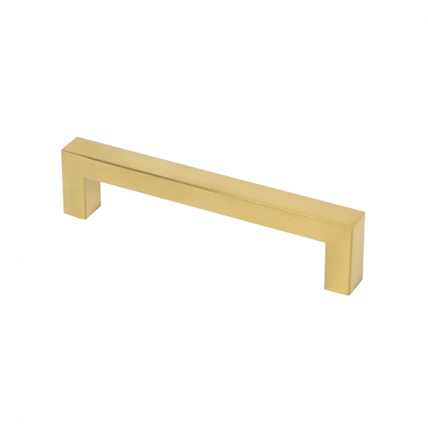 картинка Ручка меб. скоба мет. BASE 128, шлифованное золото, AKS магазин SEFI являющийся официальным дистрибьютором в России  картинка Ручка меб. скоба мет. BASE 128, шлифованное золото, AKS от магазина SEFI