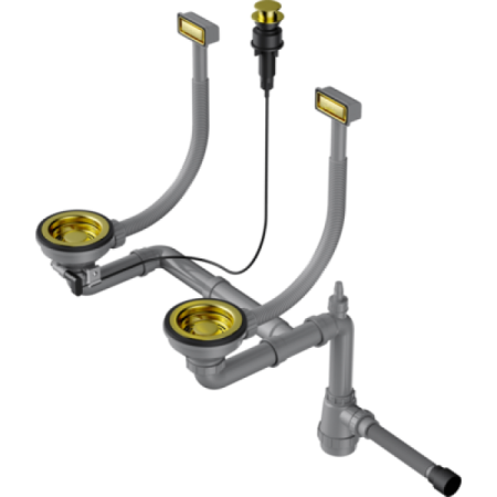 картинка Арматура WK-2-A-LG светлое золото от магазина SEFI