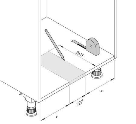 картинка Наполнение нижнего шкафа С креплением фасада LIBERO 3.0 от магазина SEFI