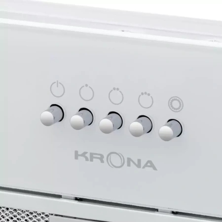 картинка Встраиваемая вытяжка Krona KATE 600 GLASS WHITE PB от магазина SEFI
