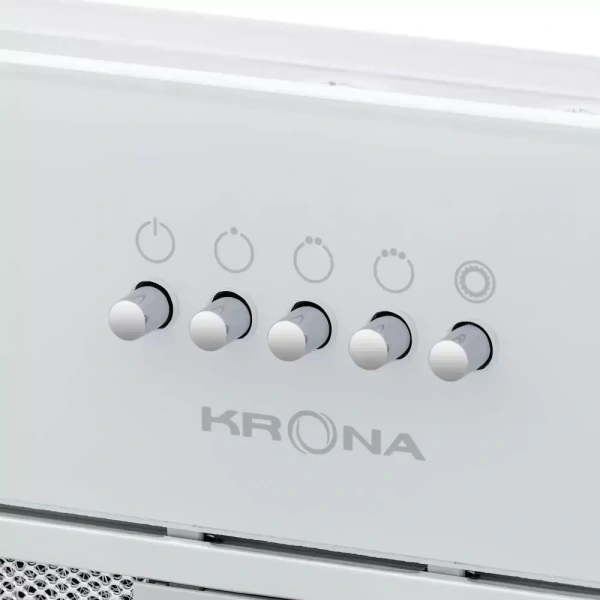 картинка Встраиваемая вытяжка Krona KATE 600 GLASS WHITE PB от магазина SEFI