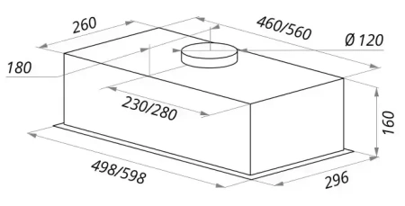 картинка Встраиваемая вытяжка MAUNFELD Crosby Light C 60 черный от магазина SEFI
