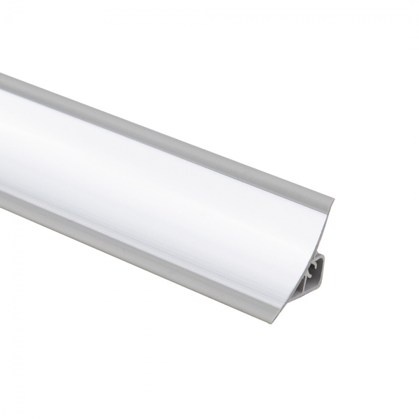 картинка Плинтус ПВХ к столешнику LР алюминий (43) EL-MECH-PLAST (1шт=3м.п.) от магазина SEFI