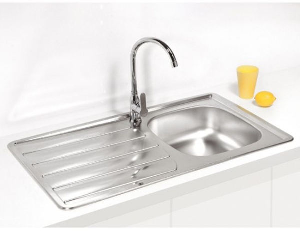 картинка Мойка ZOOM 30 LEI-90 860X500 в комплекте с сифоном 1130550, от магазина SEFI