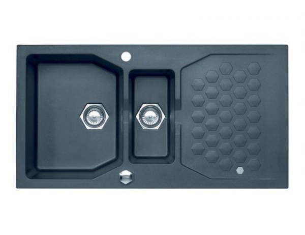 картинка Мойка ALVEUS SENSUAL 70 GRANITAL+ STEEL-G04M 980X5201+1/2 с сифоном 1104729, от магазина SEFI