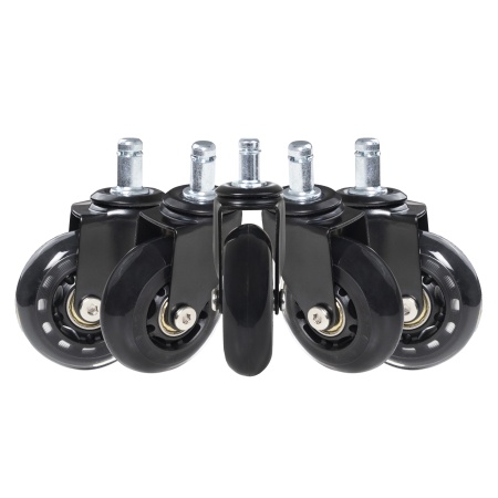 картинка Колесо меб. SKATE d63 со штоком, черный PRIME by AKS (1уп - 5шт) магазин SEFI являющийся официальным дистрибьютором в России  картинка Колесо меб. SKATE d63 со штоком, черный PRIME by AKS (1уп - 5шт) от магазина SEFI