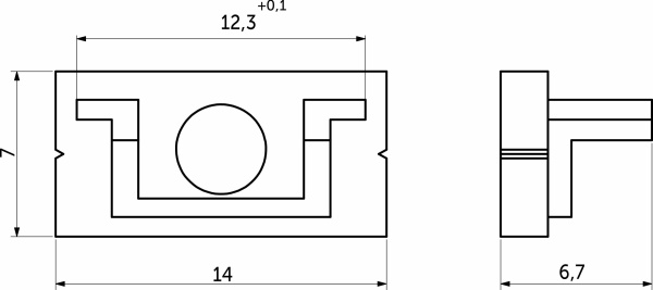 картинка Заглушка к алюминиевому профилю SIRIUS-1407S, цвет белый, AKS магазин SEFI являющийся официальным дистрибьютором в России  картинка Заглушка к алюминиевому профилю SIRIUS-1407S, цвет белый, AKS от магазина SEFI