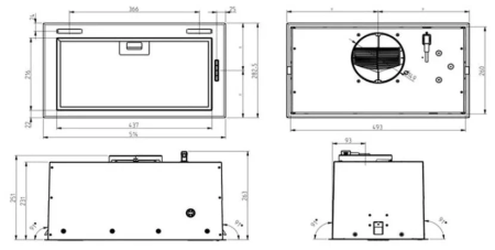картинка Вытяжка ELICA FOLD BL MAT/A/52 от магазина SEFI