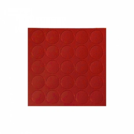 картинка Заглушка самоприлипающая к конфирматам красный китайский (14110) FOLMAG (лист-25шт.) от магазина SEFI