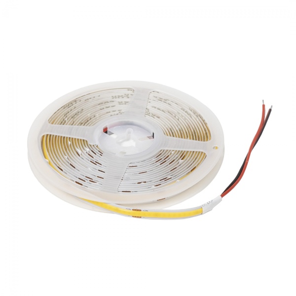картинка Лента светодиодная COB - 9,8W/m, 24V, 8мм, 320 д/м, IP20, холодный белый (6000K) - 5м, AKS от магазина SEFI
