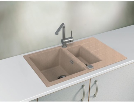 картинка Мойка ALVEUS GRANITAL CADIT 70 BEIGE - G55 790 X 500 в компл с 1132822, от магазина SEFI