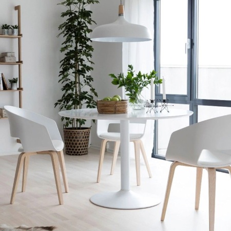 картинка Подстолье TERRA h720 d445, белый AKS от магазина SEFI