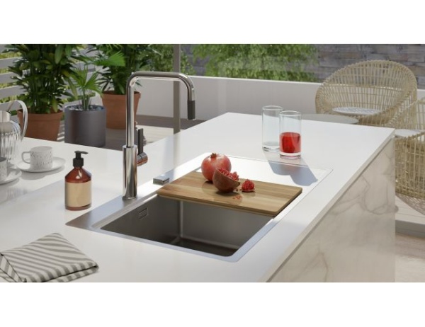 картинка Мойка PURE 50L KMB-90 860X525 левая в компл. с сифоном 1127252, от магазина SEFI