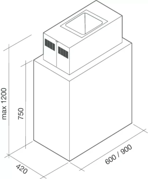 картинка Вытяжка Falmec Laguna isola 60 (800) ECP от магазина SEFI
