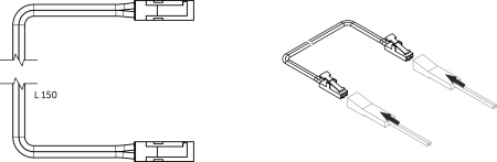 картинка Шнур соединительный (миниконнектор папа - миниконнектор папа), 15 см, AKS магазин SEFI являющийся официальным дистрибьютором в России  картинка Шнур соединительный (миниконнектор папа - миниконнектор папа), 15 см, AKS от магазина SEFI