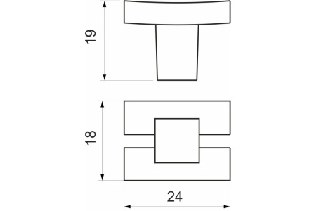 картинка Ручка меб. кнопка мет. АК7161 хром/кристалл прозрачный от магазина SEFI