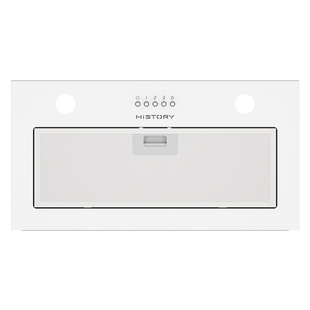 картинка Встраиваемая вытяжка HiSTORY CIG65B 1FWH Белое стекло от магазина SEFI