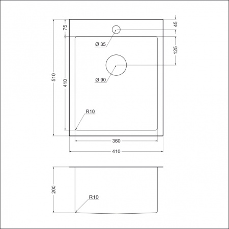 картинка Мойка EMAR 128A, покрытие PVD, цвет сатин от магазина SEFI