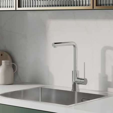 картинка Смеситель для кухни, хром, Rule, IDDIS, RULSBL0i05 от магазина SEFI