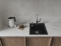 картинка Мойка Rivelato ZENO 4150 1-чаш 410*500 Черн.глубокий 503 от магазина SEFI