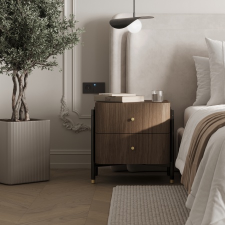 картинка Ручка меб. кнопка мет. BELL бронза, AKS от магазина SEFI