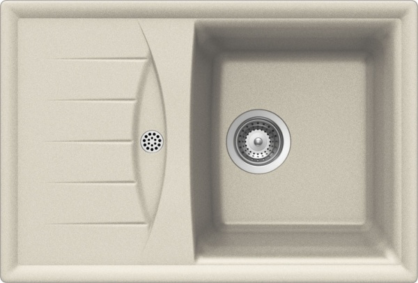 картинка Кухонная мойка SCHOCK GENIUS 45D CRISTALITE эверест от магазина SEFI