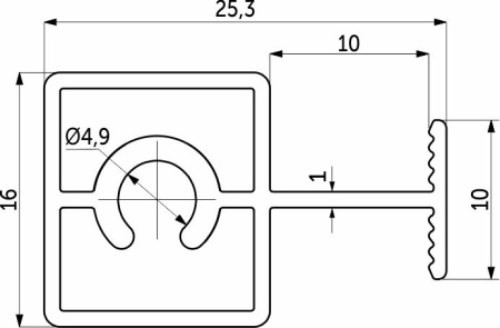 картинка Профиль алюминиевый SENATOR черный муар соединительный L-6000 мм АЛЮТЕХ для узкой сис-мы магазин SEFI являющийся официальным дистрибьютором в России  картинка Профиль алюминиевый SENATOR черный муар соединительный L-6000 мм АЛЮТЕХ для узкой сис-мы от магазина SEFI
